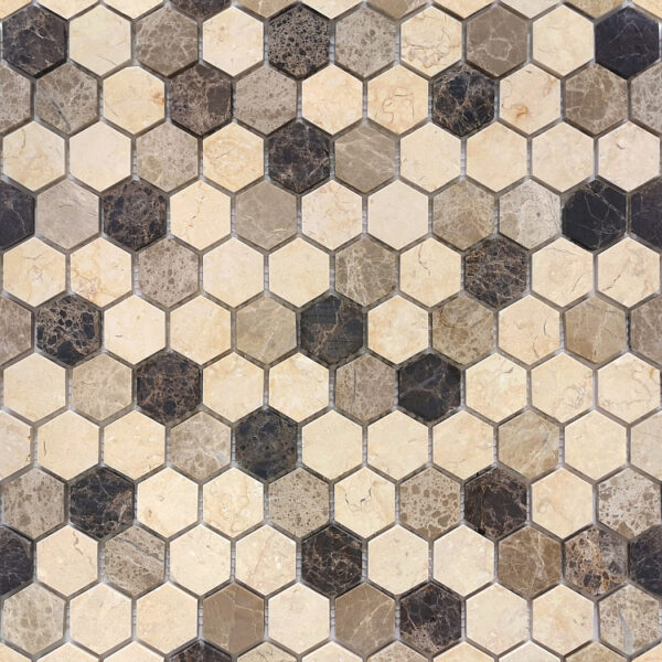 PIETRA MIX 1 MAT HEX 18X30X6