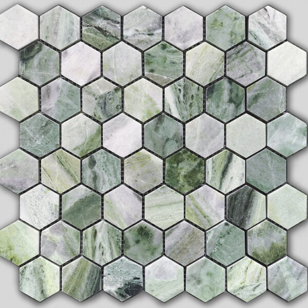 ONICE VERDE OLIVA POL HEX 23X40X7