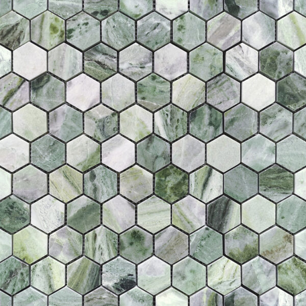 ONICE VERDE OLIVA POL HEX 23X40X7