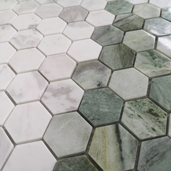 ONICE VERDE OLIVA POL HEX 23X40X7