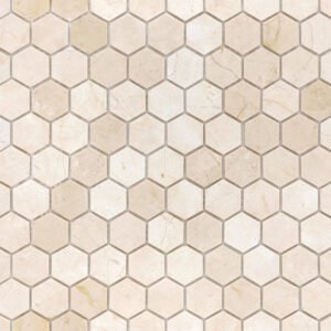 CREMA MARFIL MAT HEX 18X30X6