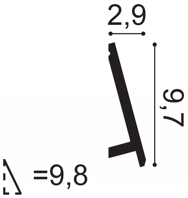 ПЛИНТУС SX179 DIAGONAL