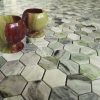 ONICE VERDE OLIVA POL HEX 23X40X7
