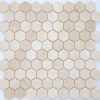 CREMA MARFIL MAT HEX 18X30X6