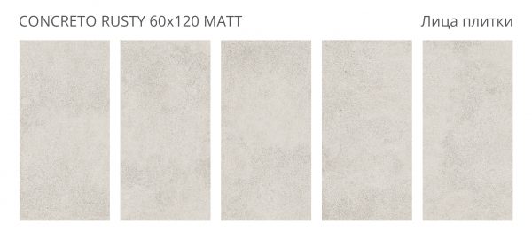 КЕРАМОГРАНИТ CONCRETO CONCRETO RUSTY 60X120 MATT — изображение 2