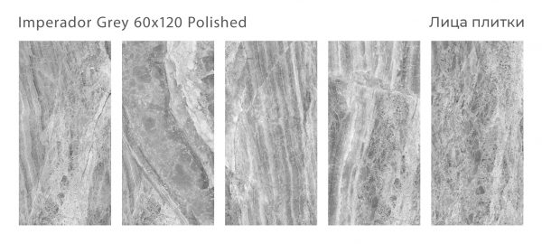 КЕРАМОГРАНИТ PALACIO IMPERADOR GREY 60X120 POLISHED — изображение 3