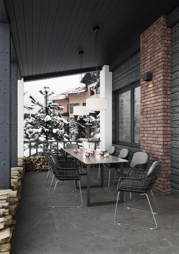 КЕРАМОГРАНИТ ANTISLIP 60X120 LIMESTONE NERO 60X120 ANTISLIP — изображение 4