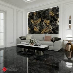 BELLIZA BLACK HG 120Х60 ГЛЯНЦЕВЫЙ КЕРАМИЧЕСКЙ ГРАНИТ