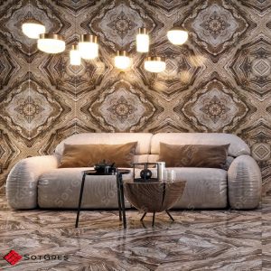 BOOKMATCH FLOURDIC 60Х60 ГЛЯНЦЕВЫЙ КЕРАМИЧЕСКИЙ ГРАНИТ