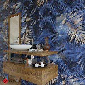 BELLIZA BLUE DECOR HG 120Х60 ГЛЯНЦЕВЫЙ КЕРАМИЧЕСКЙ ГРАНИТ