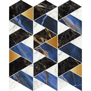 КЕРАМОГРАНИТ RHAPSODY MOSAIC MOOD BLUE 30X34