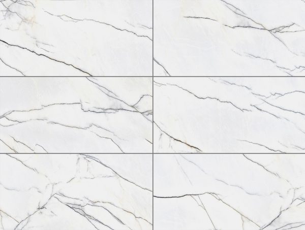 КЕРАМОГРАНИТ МАТОВЫЙ MARBLES PANDA WHITE 60Х120 5ММ MATT — изображение 2