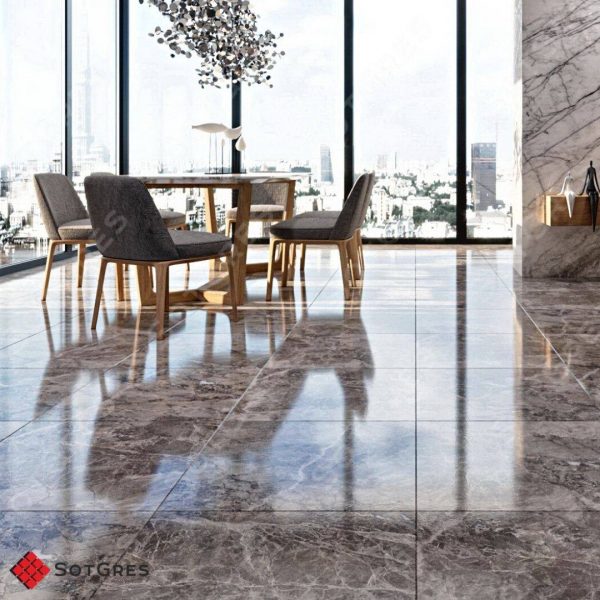 GRIGIO NUOVALATO 60Х60 ГЛЯНЦЕВЫЙ КЕРАМИЧЕСКИЙ ГРАНИТ — изображение 15