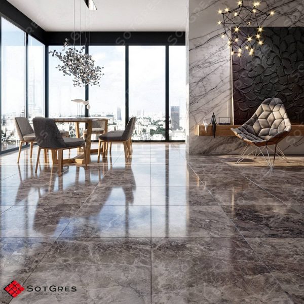 GRIGIO NUOVALATO 60Х60 ГЛЯНЦЕВЫЙ КЕРАМИЧЕСКИЙ ГРАНИТ