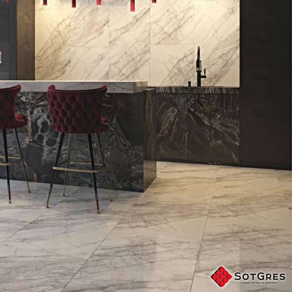 STORMS WHITE 60Х120 ГЛЯНЦЕВЫЙ КЕРАМИЧЕСКИЙ ГРАНИТ — изображение 4