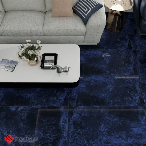 BELLIZA BLUE HG 120Х60 ГЛЯНЦЕВЫЙ КЕРАМИЧЕСКЙ ГРАНИТ — изображение 4