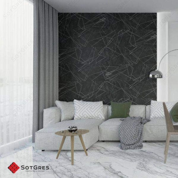 STORMS WHITE 60Х120 ГЛЯНЦЕВЫЙ КЕРАМИЧЕСКИЙ ГРАНИТ — изображение 2