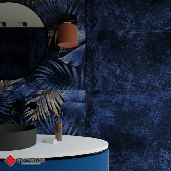 BELLIZA BLUE DECOR HG 120Х60 ГЛЯНЦЕВЫЙ КЕРАМИЧЕСКЙ ГРАНИТ — изображение 4