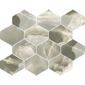 МОЗАИКА JADE MALACHITE DECORO NINFA 27,7X35