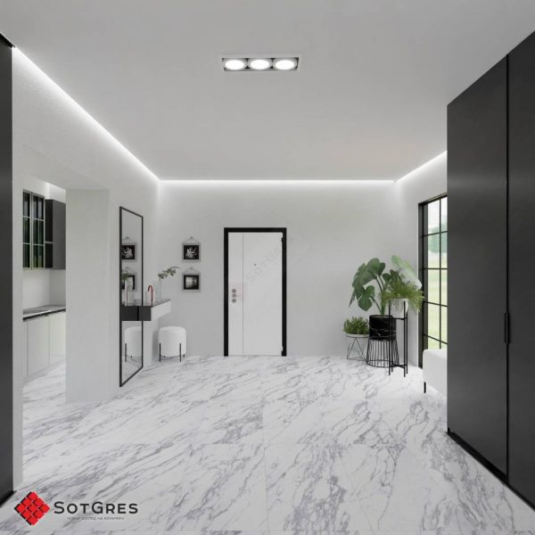 CALACATA BIANCO 60Х120 МАТОВЫЙ КАРВИНГ КЕРАМИЧЕСКИЙ ГРАНИТ — изображение 2