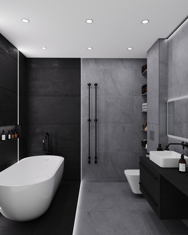 КЕРАМОГРАНИТ МАТОВЫЙ MARBLES BARCELONA NERO 60X120 5ММ MATT — изображение 4