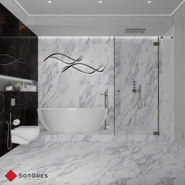 CALACATA BIANCO 60Х120 МАТОВЫЙ КАРВИНГ КЕРАМИЧЕСКИЙ ГРАНИТ — изображение 10