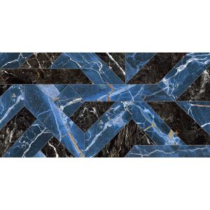 КЕРАМОГРАНИТ RHAPSODY OUTLINE BLUE LEV RET 60X120