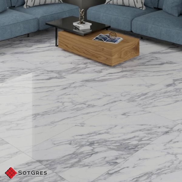 CALACATA BIANCO 60Х120 МАТОВЫЙ КАРВИНГ КЕРАМИЧЕСКИЙ ГРАНИТ