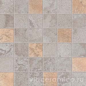 МОЗАИКА ALPES RAW MOS.QUADR.GLAM GREY	30X30