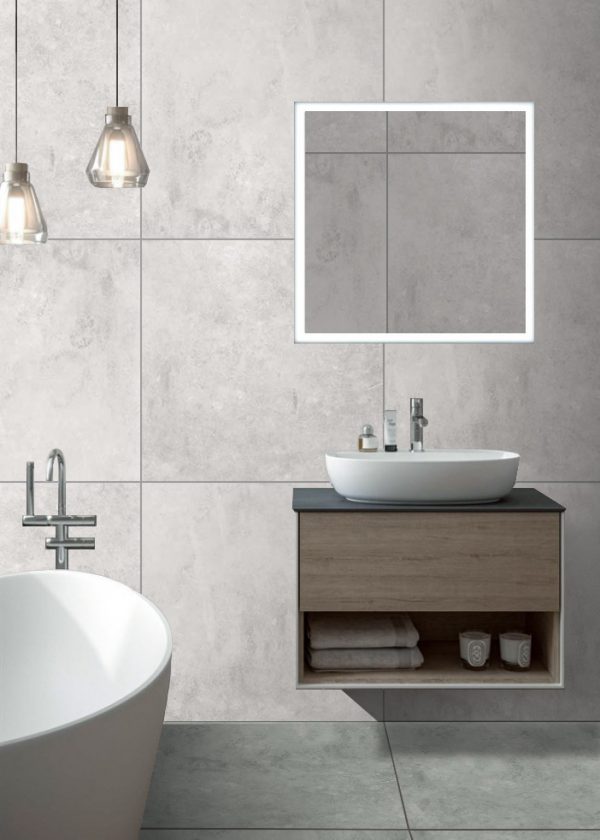 КЕРАМОГРАНИТ REALISTIK CEMENT DARK GREY 60X60 — изображение 8