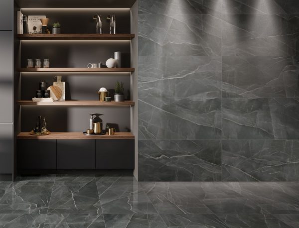 КЕРАМОГРАНИТ VITRA CITYMARBLE КАЛАКАТТА БЛЭК LPR 60X60 — изображение 3