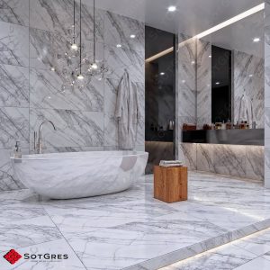 STORMS WHITE 60Х120 ГЛЯНЦЕВЫЙ КЕРАМИЧЕСКИЙ ГРАНИТ