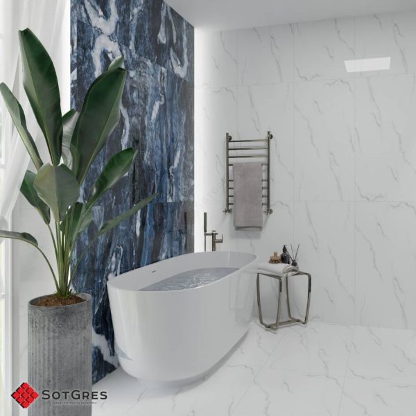 STATURIO GREY 60X120 ГЛЯНЦЕВЫЙ КЕРАМИЧЕСКИЙ ГРАНИТ — изображение 3