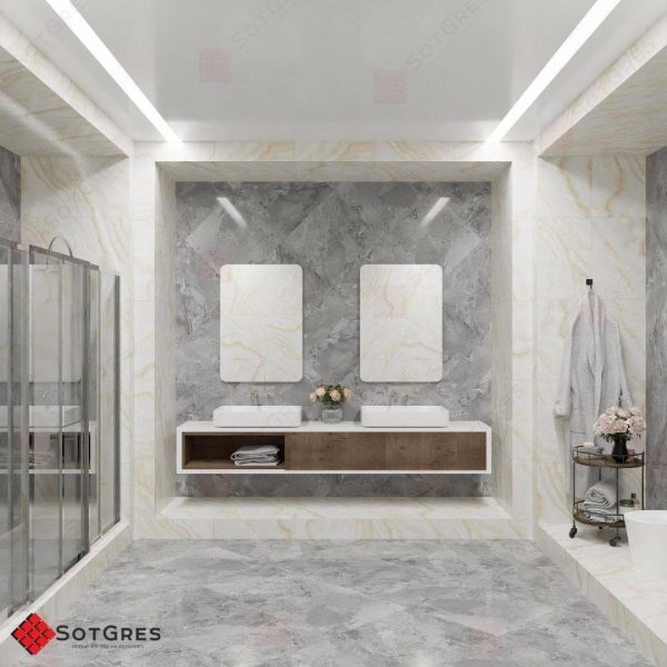 DOVE GREY 60Х60 ГЛЯНЦЕВЫЙ КЕРАМИЧЕСКИЙ ГРАНИТ — изображение 7
