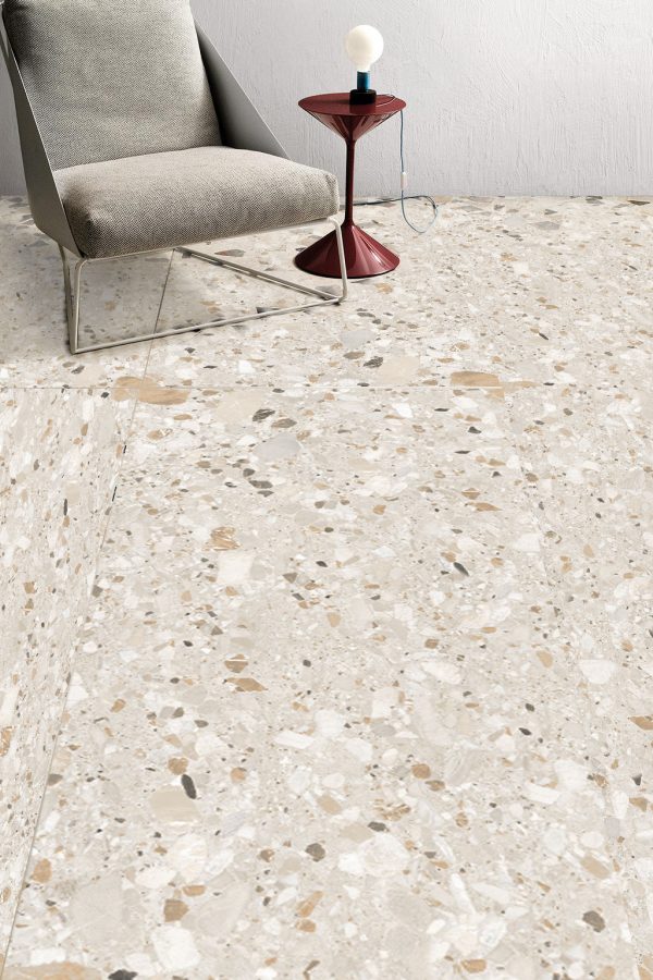 КЕРАМОГРАНИТ REALISTIK TERAZZO CREMA CARVING 60X120 — изображение 9