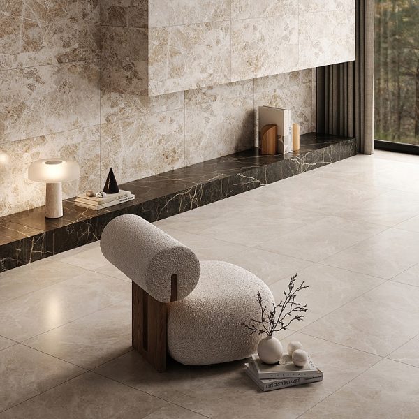 КЕРАМОГРАНИТ VITRA MARBLES ЭМПЕРАДОР КРЕМОВЫЙ 60X120 (1,44) — изображение 7