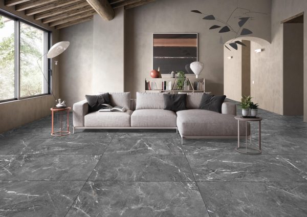 КЕРАМОГРАНИТ REALISTIK SHADOW DARK GREY POLISHED 60X60 — изображение 5