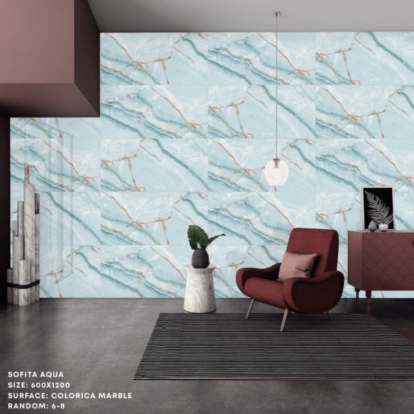 КЕРАМОГРАНИТ REALISTIK SOFITA AQUA 60X120 — изображение 9