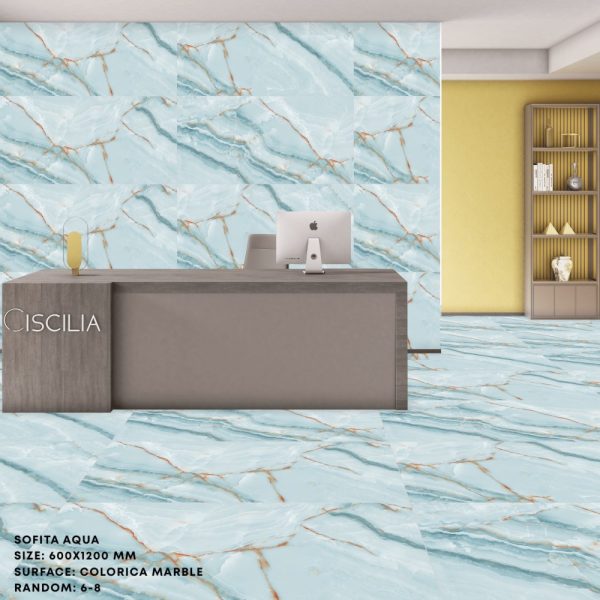 КЕРАМОГРАНИТ REALISTIK SOFITA AQUA 60X120 — изображение 8