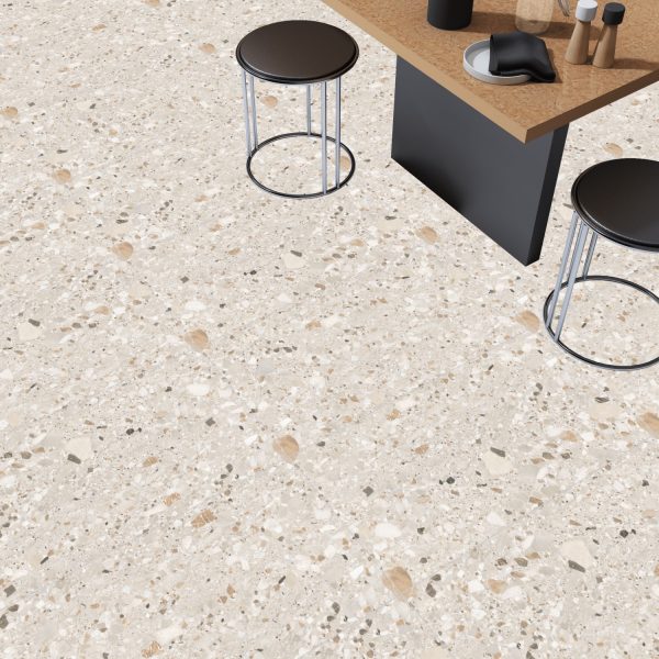КЕРАМОГРАНИТ REALISTIK TERAZZO CREMA CARVING 60X120 — изображение 8