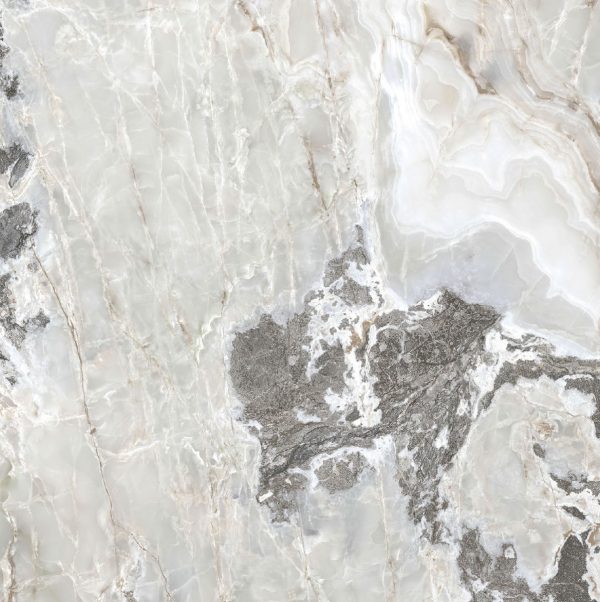 КЕРАМОГРАНИТ  ONYX&MORE SILVER BLEND GLO 6MM R 160X160