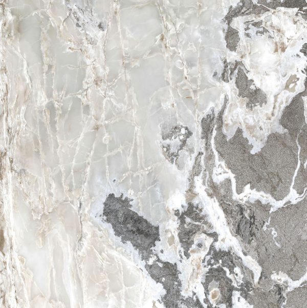 КЕРАМОГРАНИТ  ONYX&MORE SILVER BLEND GLO 6MM R 160X160 — изображение 2