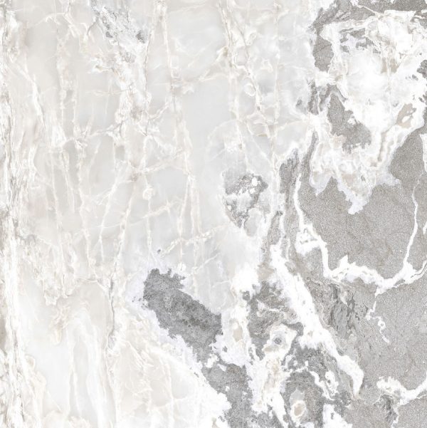 КЕРАМОГРАНИТ  ONYX&MORE WHITE BLEND GLO 6MM R 160X160 — изображение 2