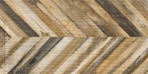 КЕРАМИЧЕСКАЯ ПЛИТКА RAFTERS BEIGE CHEVRON RETT. 60X120