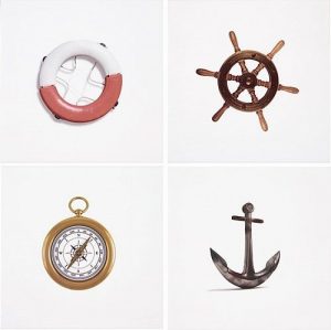 Керамическая плитка DECOR MIX MARINE BLANCO 20X20 КЕРАМИЧЕСКАЯ ПЛИТКА DECOR MIX MARINE BLANCO 20X20
