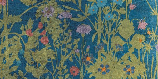 КЕРАМИЧЕСКАЯ ПЛИТКА W&S D CP4 BOTANICAL BLUE B  120X240 — изображение 4