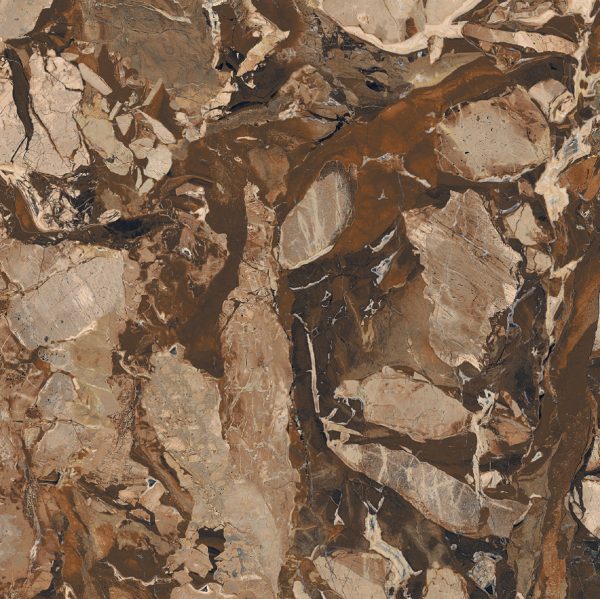 КЕРАМОГРАНИТ BIJOUX JASPE ROUGE GLO 6MM R	120X120 — изображение 3