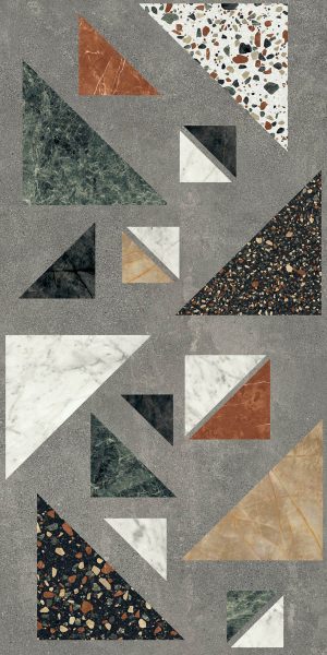КЕРАМОГРАНИТ  BLEND CONCRETE GREY COMBO RET 60X120