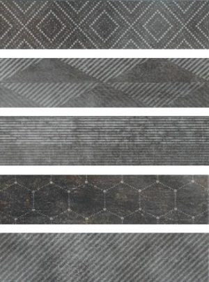 Керамическая плитка FREEPORT MIX BLACK 8,6X35 КЕРАМИЧЕСКАЯ ПЛИТКА FREEPORT MIX BLACK 8,6X35