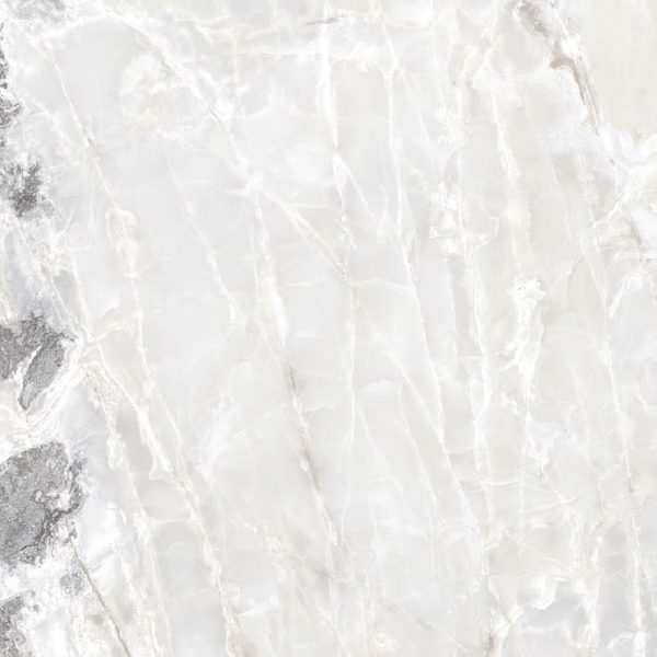 КЕРАМОГРАНИТ  ONYX&MORE WHITE BLEND SATIN 6MM 80X80 RET